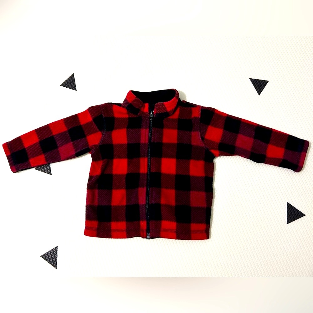 Buffalo Plaid Fleece Jacket